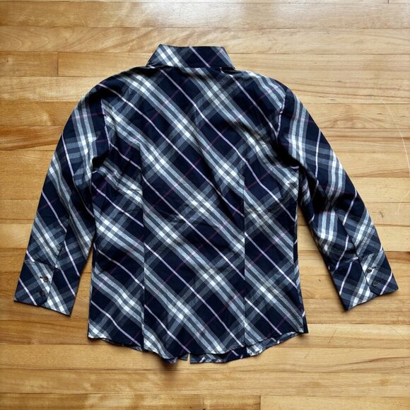 Burberry London Women's Plaid Shirt Size 42 - Picture 7 of 13